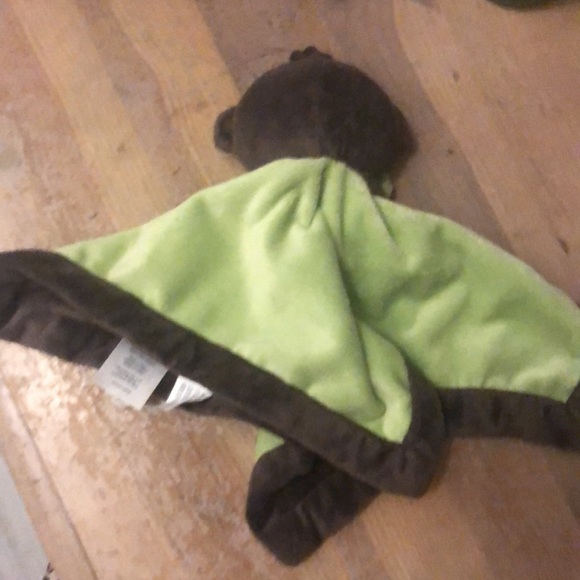 Carter’s Monkey Lovey Security Blanket Jungle Green Brown - Picture 4 of 9